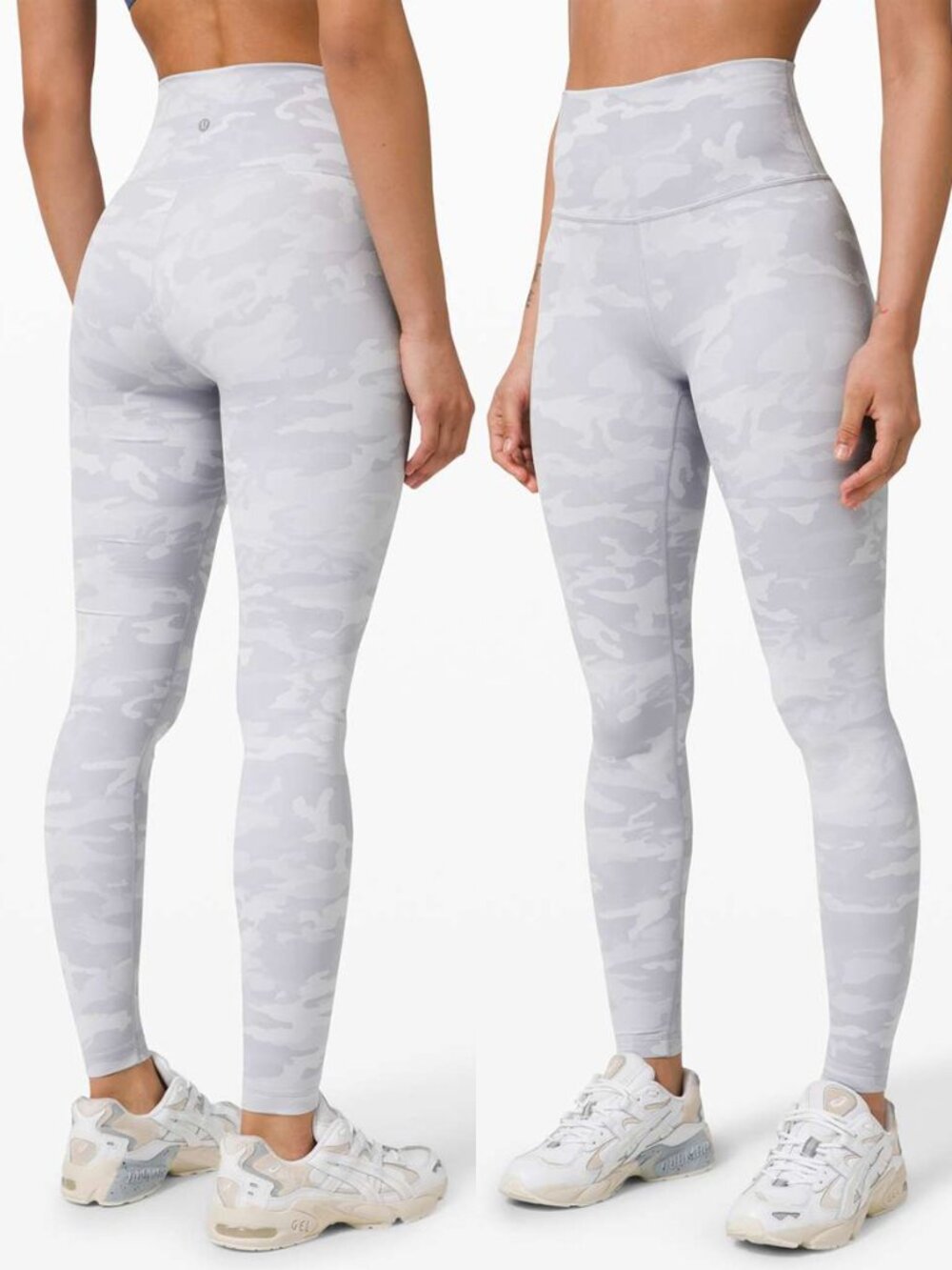 lululemon athletica High-Rise Camo Leggings in Light Gray